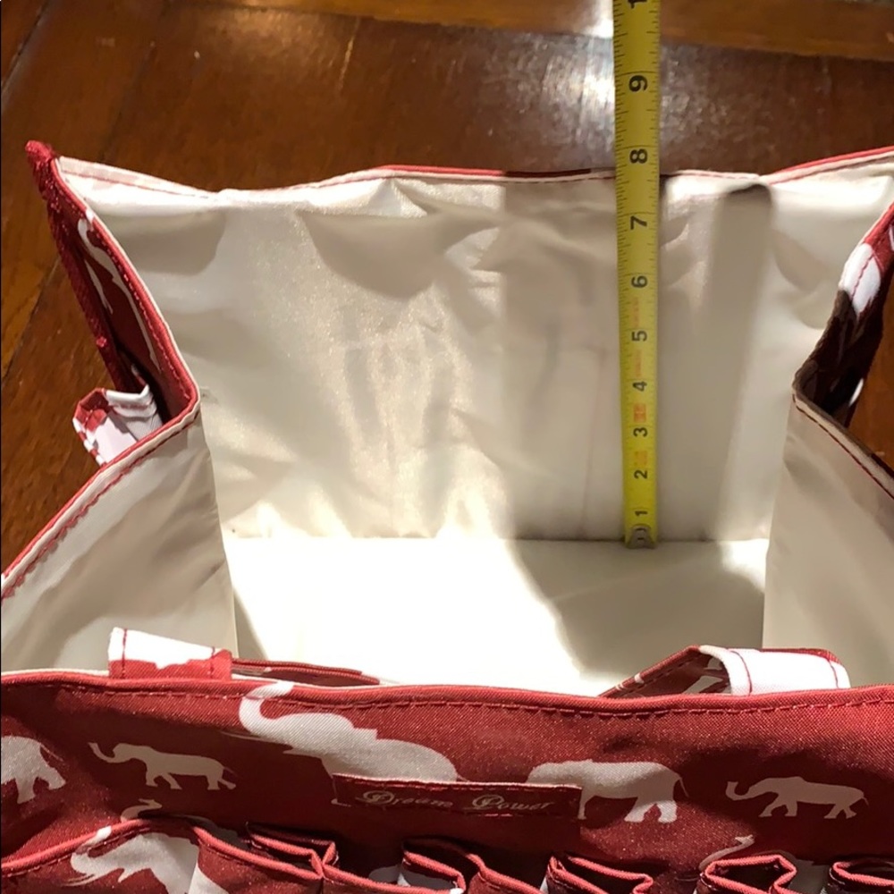 ALABAMA FAN Red / White Elephants bag with handles - Picture 6 of 8